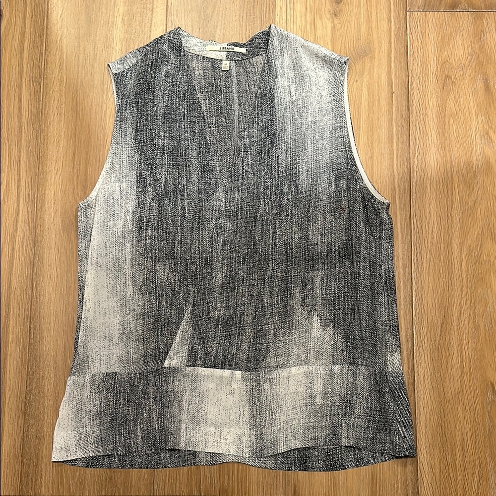 J Brand Gray Boxy Sleeveless Tank Top